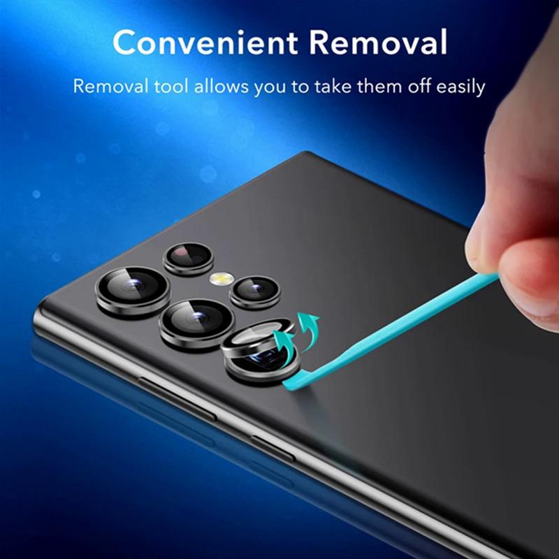 Product Introduction of For Samsung Galaxy S23 Ultra camera lens protectors metal camera ring case glass for Samsung S 22 S23 s24ultra 5G protective cap 8