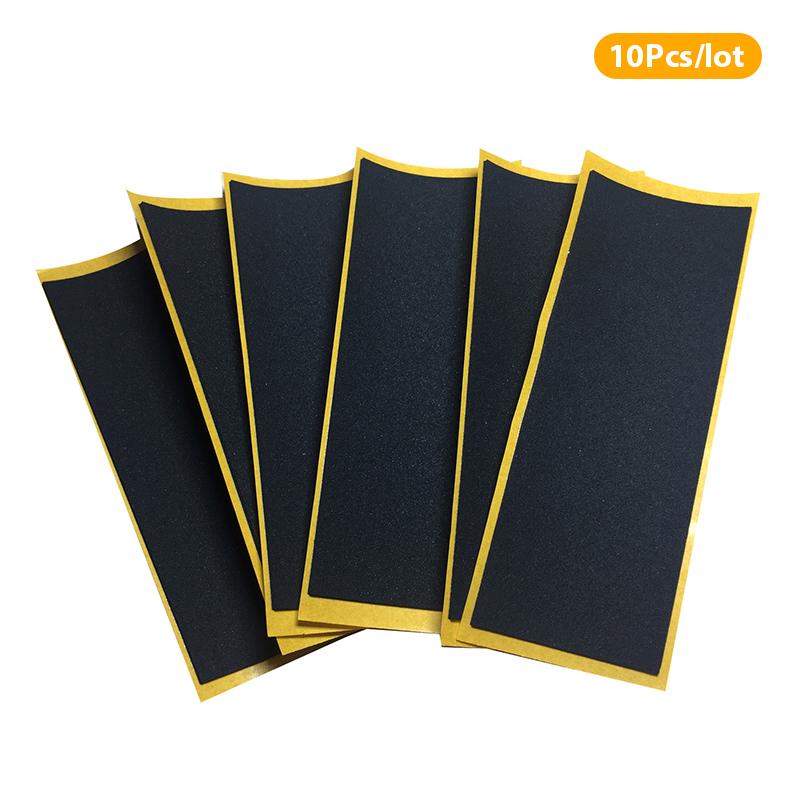 Product Introduction of HZ-Outdoor Products 10Pcs/Lot Black Fingerboard Deck Uncut Tape Stickers Black Foam Grip Tape Non-Slip Stickers 38Mmx110Mm Outdoor Sport 14