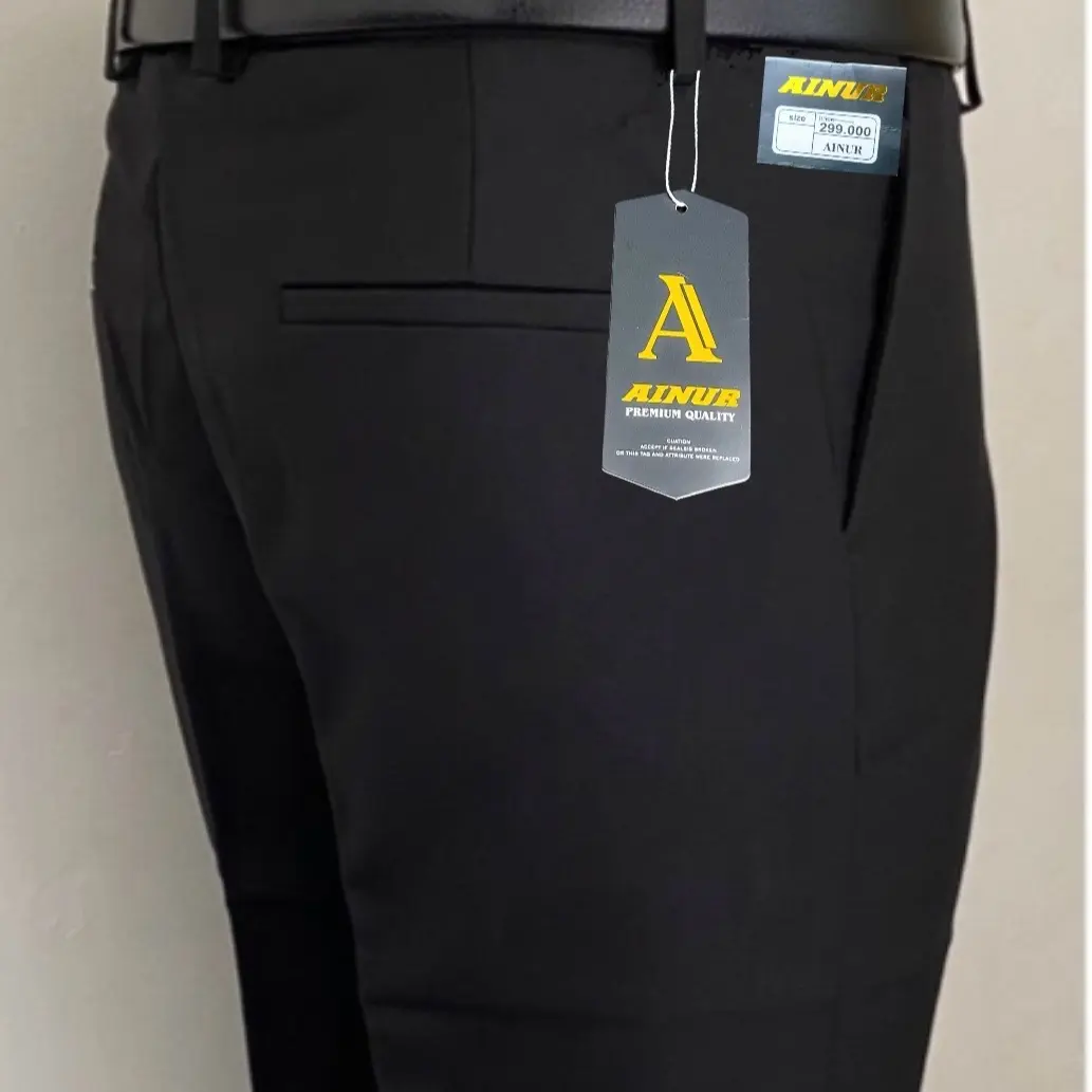 CELANA PANJANG KANTOR PRIA Slimfit Formal Hitam