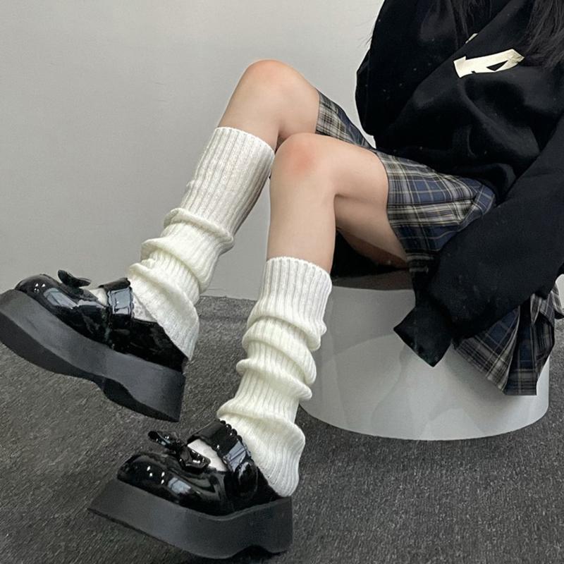 Tất Giữ Ấm Chân Cho Nữ, Phong Cách Y2K, Phong Cách Lolita Nhật Bản, Tất Dài, Dệt Kim Len, Che Chân, Giữ Ấm Cánh Tay, Thích Hợp Cho Mùa Thu Và Mùa Đông, Tất Len Đan, Mũ Bốt 2