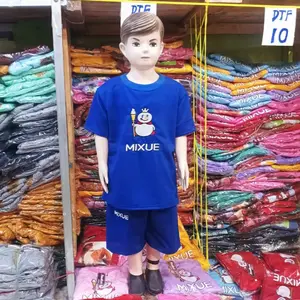 Setelan Anak Mixue Viral / Baju Setelan Anak Perempuan Laki laki / Setelan Kaos Anak Perempuan Laki laki Viral Usia 6bln 7tahun Gambar Mixue Bordir Komputer