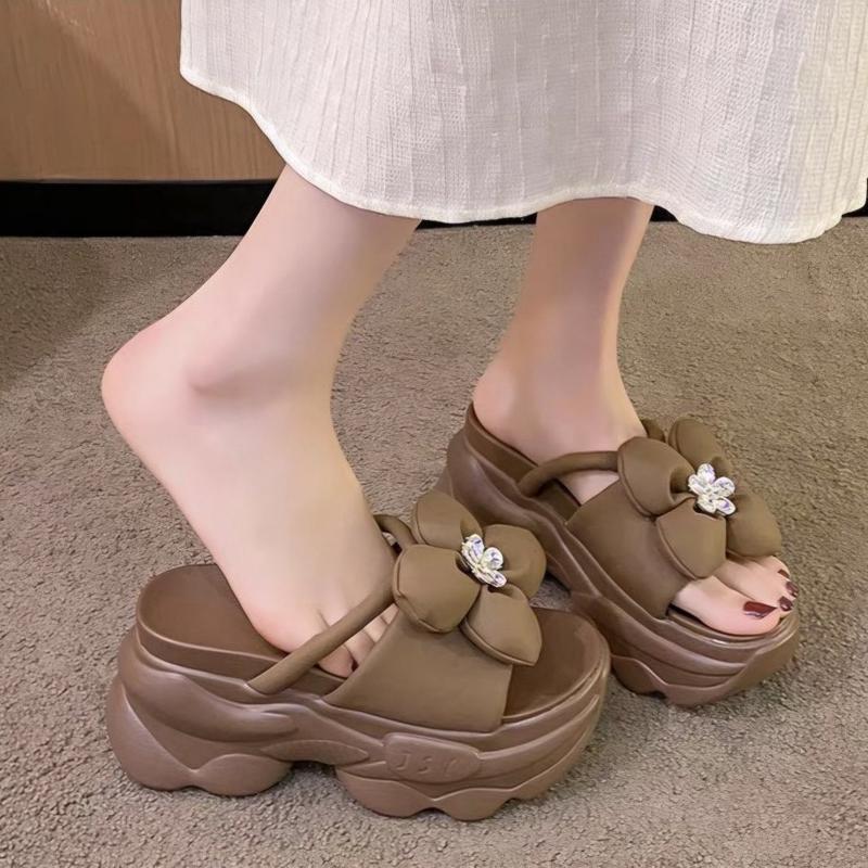 DÉP BÁNH MÌ HOA HOA XINH XINH 9pp Nữ DéP Shoes GiàY Shoes GiàY Shoes GiàY Sandal Nhung