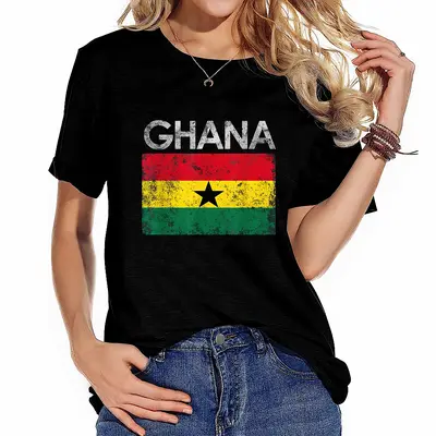 Vintage Ghana Ghanaian Flag Pride Gift T-Shirt Vintage Ghana Ghanaian Flag Pride Gift T-Shirt
