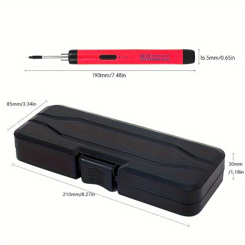 USB Soldering Iron Set, Adjustable Temperature Modern Design Soldering Iron with USB Charging Cable, Portable Soldering Equipment with Storage Box, Work Equipment for Men 7