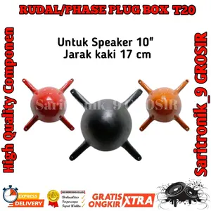 RUDAL/PHASE PLUG BOX T20 UNTUK SPEAKER 10" JARAK KAKI 17 CM