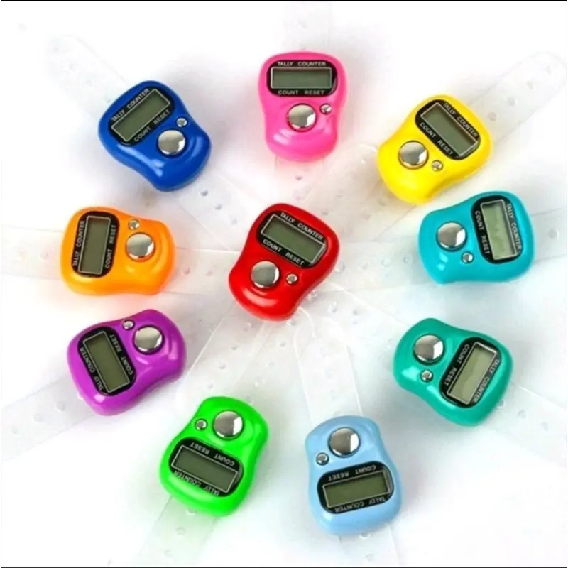 1PCS Tasbih Digital Mini Jari Alat Hitung Finger Electrik Tasbeh Tally Kecil LED A244 1