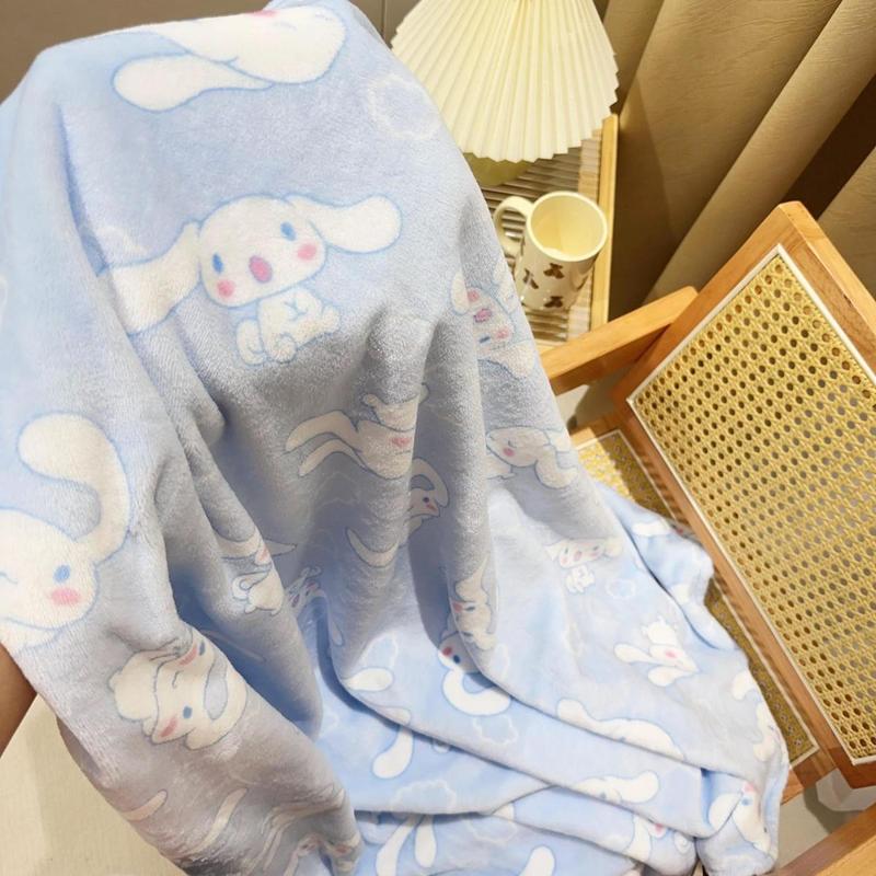 Product Introduction of Chăn Nhỏ Hoạt Hình, Cinnamoroll Babycinnamoroll, Phong Cách Nữ Tính, Thích Hợp Cho Mùa Thu Và Mùa Đông, Chăn Ngủ Trưa, Chăn Đi Chơi Ký Túc Xá, Bao Gồm Khăn Trải Sofa, Dễ Thương Và Nữ Tính 1