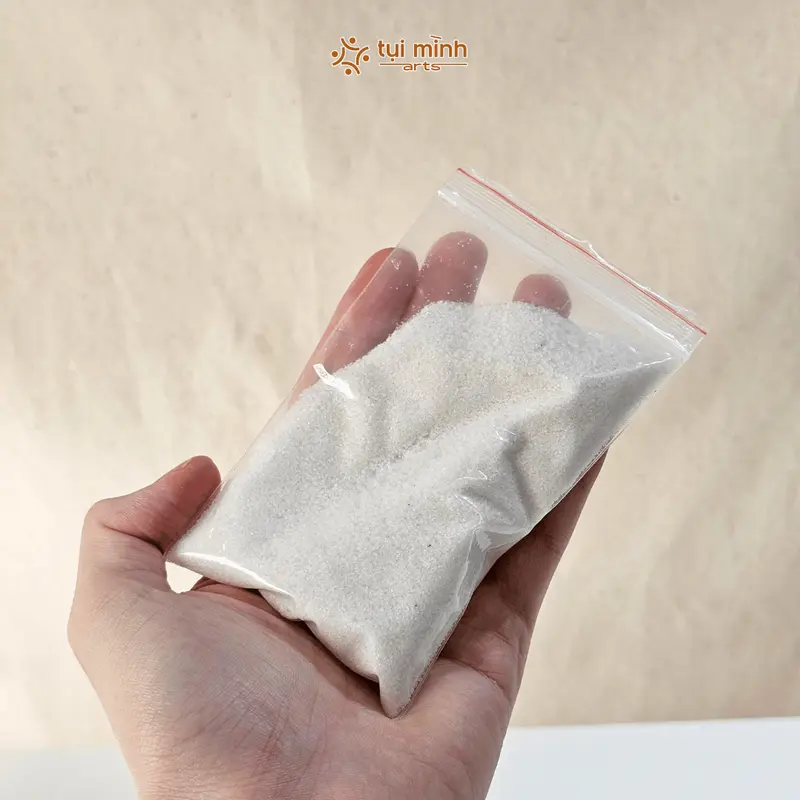 Cát Thạch Anh Trắng, Cát Vẽ Tranh, Cát Mịn, Siêu Mịn, Bột Cát Vẽ Tranh Cát Nổi, Gói 100g 200g 7