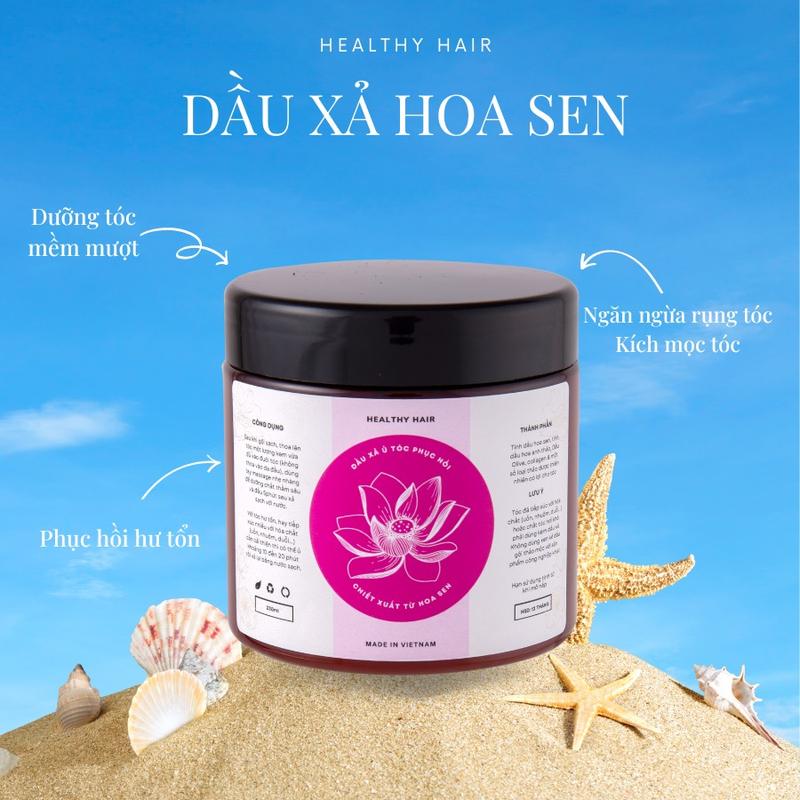 Dầu xả Hoa sen, ủ tóc Hoa sen Healthy Hair 230g 1