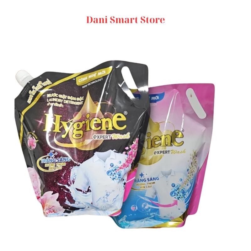 (Trợ giá) Combo 2 Túi Nước Giặt Hygiene Sacom Việt Nam 1.8L - Công nghệ Thái Lan - Hương Nước Hoa Dịu Nhẹ - An Toàn Cho Da - Lưu Hương 48 Tiếng - Làm Sạch 4