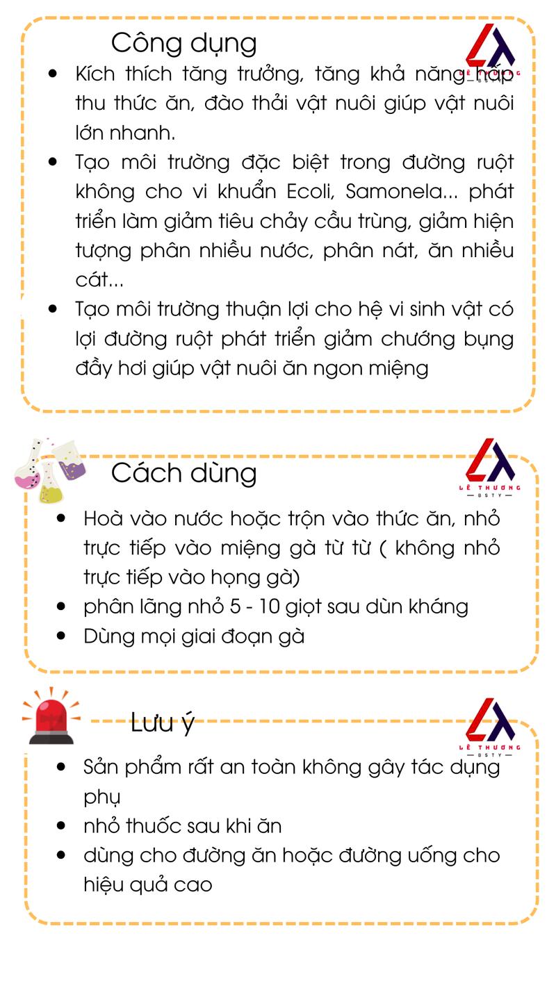 Product Introduction of ACID Hữu Cơ Cân Bằng PH Dùng Cho Đường Uống Trên Gà 1