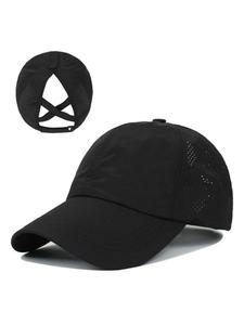 Gorra de béisbol de estilo simple y color liso para mujer, sombrero casual y moderno para deportes al aire libre, accesorios de moda de secado rápido para uso diario y deportes al aire libre