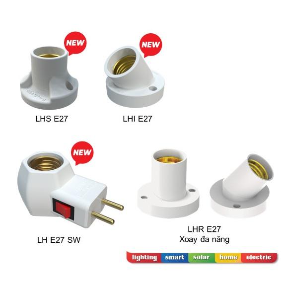 Chuôi đèn Điện Quang E27 đa dạng mẫu mã phù hợp bóng đèn chuôi xoắn