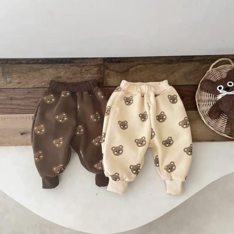 QUẦN CHUM NỈ BÔNG IN GẤU BROWN DỄ THƯƠNG CHO BÉ TRAI BÉ GÁI 7-15KG