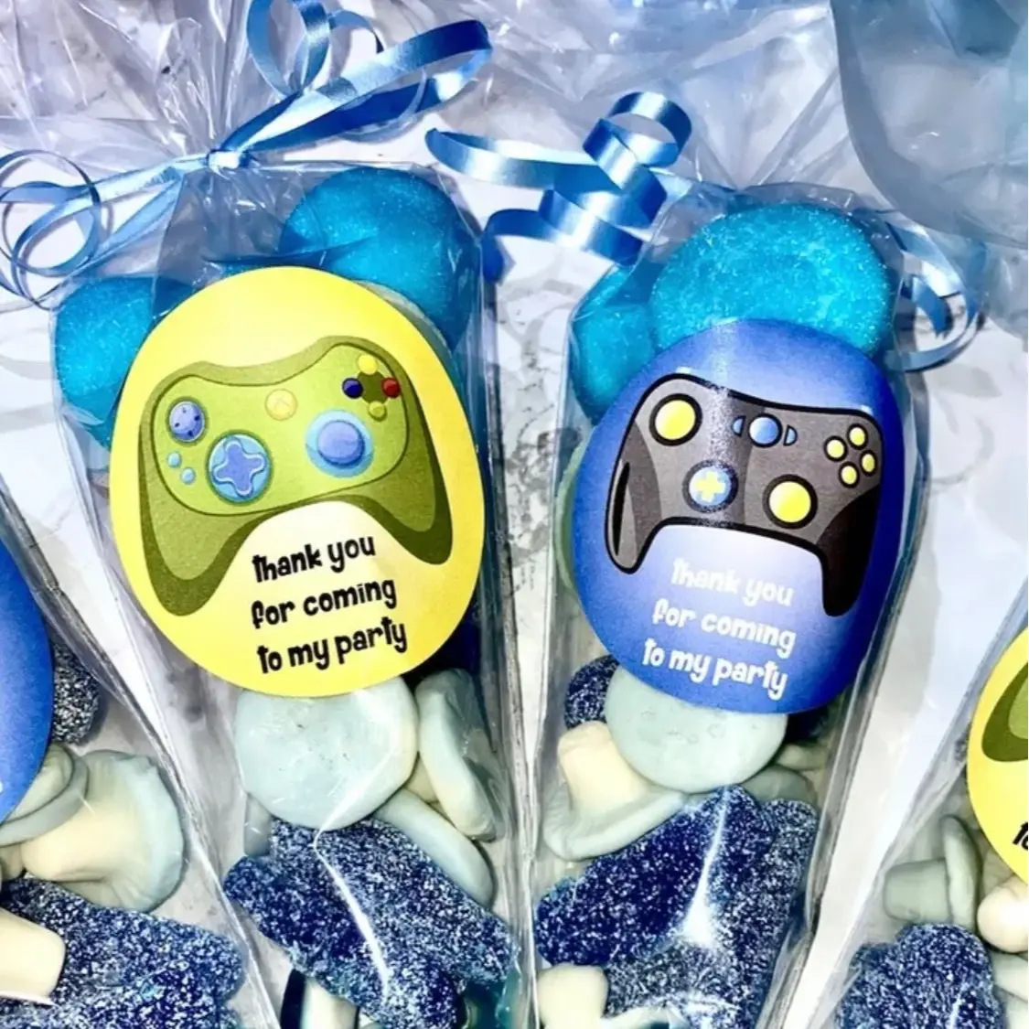 Large Pre-Filled Personalised Gaming Controller Party Sweet Cones Cone Birthday