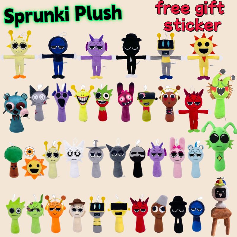 In Stock New Sprunki Plush Stuffed Dolls Game Toys Cartoon Cute ...