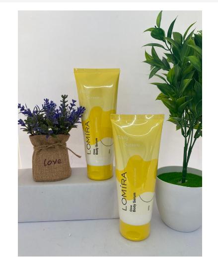 Product Introduction of Lomira Glow Body Serum Lotion 200gr Moisturizer BPOM Vitamin Merawat Dan Mencerahkan Kulit Kering Kusam Perawatan Extract Untuk Tangan dan Body Niacinamide Tubuh Hitam Berminyak Memudarkan Hand 18