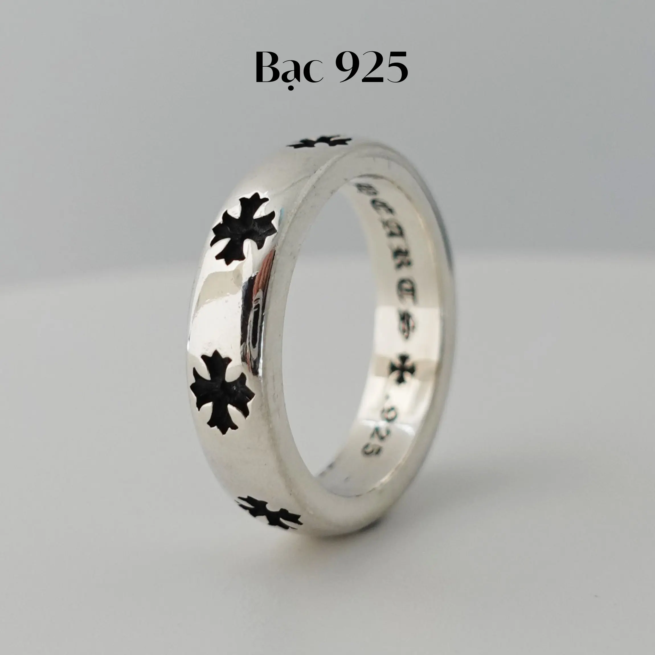 Nhẫn họa tiết thánh giá phù hợp cả nam và nữ | Midas Jewelry | M31 Hoa phụ kiện Women