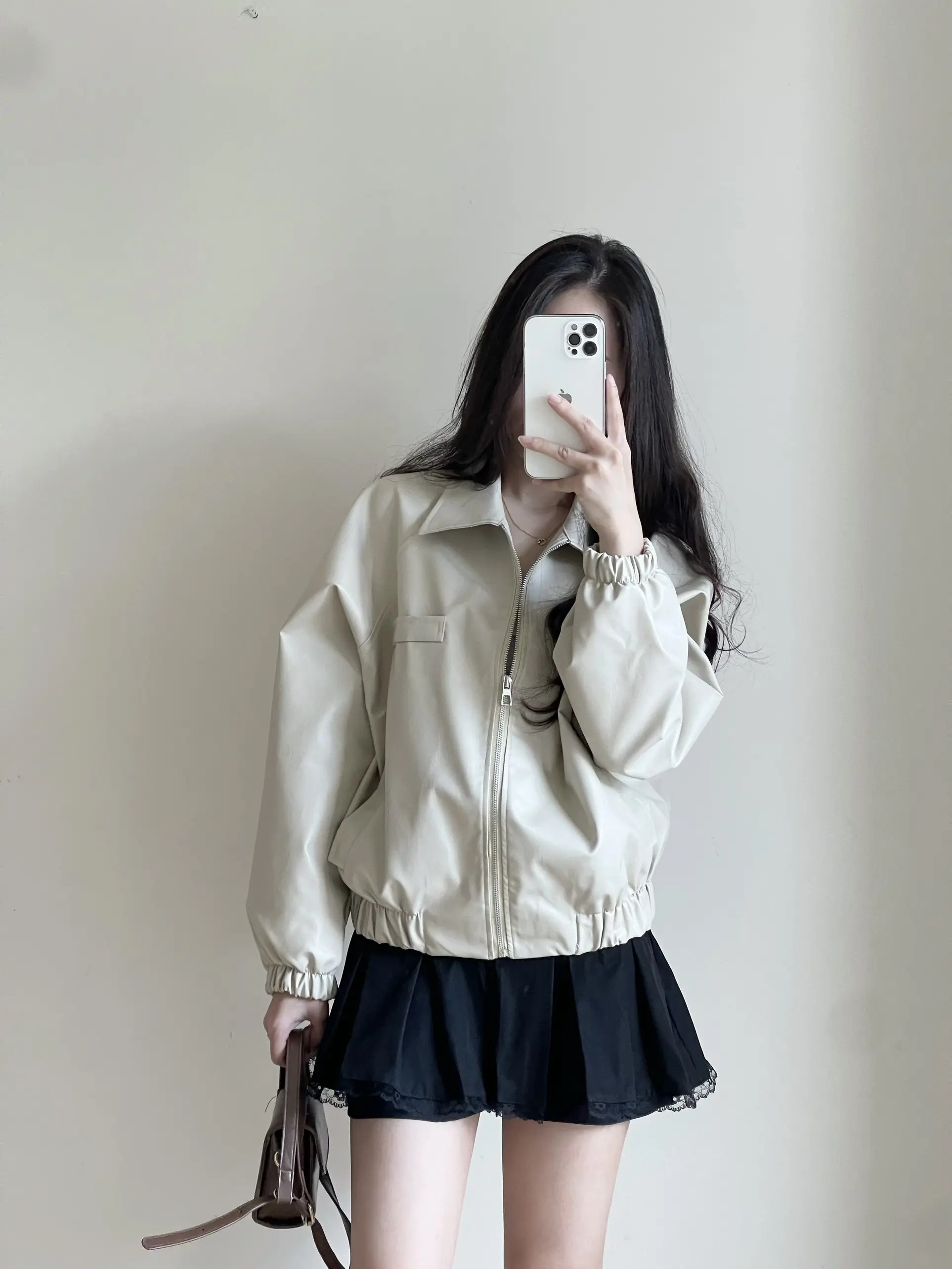 Áo Khoác Da Form Dáng Rộng Boxy 1 Lớp Miho House | BigBuy360 - bigbuy360.vn Áo Khoác Da Form Dáng Rộng Boxy 1 Lớp Miho House | BigBuy360 - bigbuy360.vn