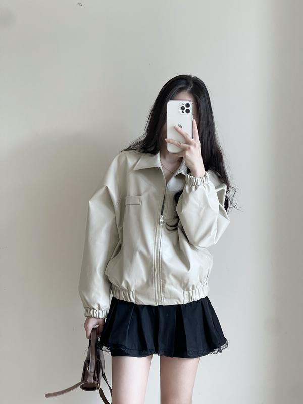 Áo Khoác Da Form Dáng Rộng Boxy 1 Lớp Miho House | BigBuy360 - bigbuy360.vn