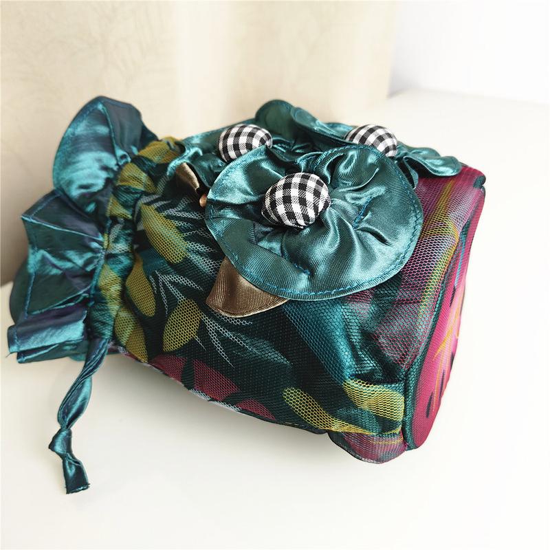 Product Introduction of vomic Fashion Embroidered Flower Women Handbags Ethnic Style Top Handle Bucket Bag Handmade Cosmetic Bag for Women 19