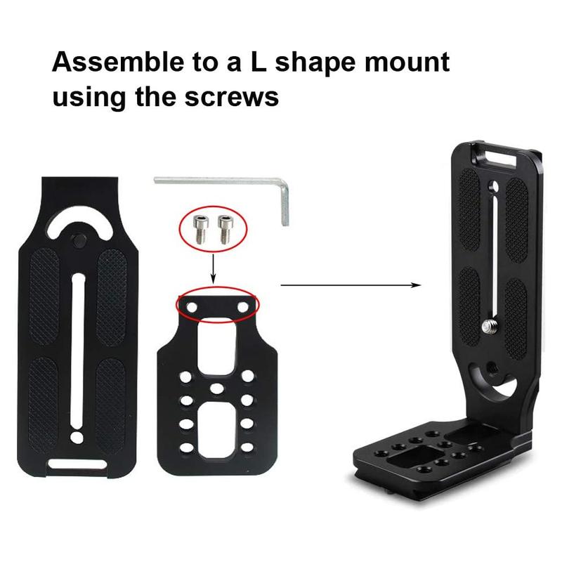 Universal L Plate Bracket for Vertical Shooting & Arca swiss Tripod 3