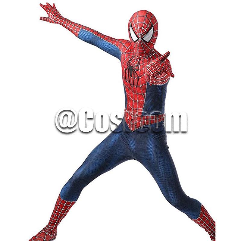 Trang phục Người Nhện, Maguire, Đen / Đỏ, Cosplay Người Nhện Raimi, Bộ đồ Zentai siêu anh hùng 5