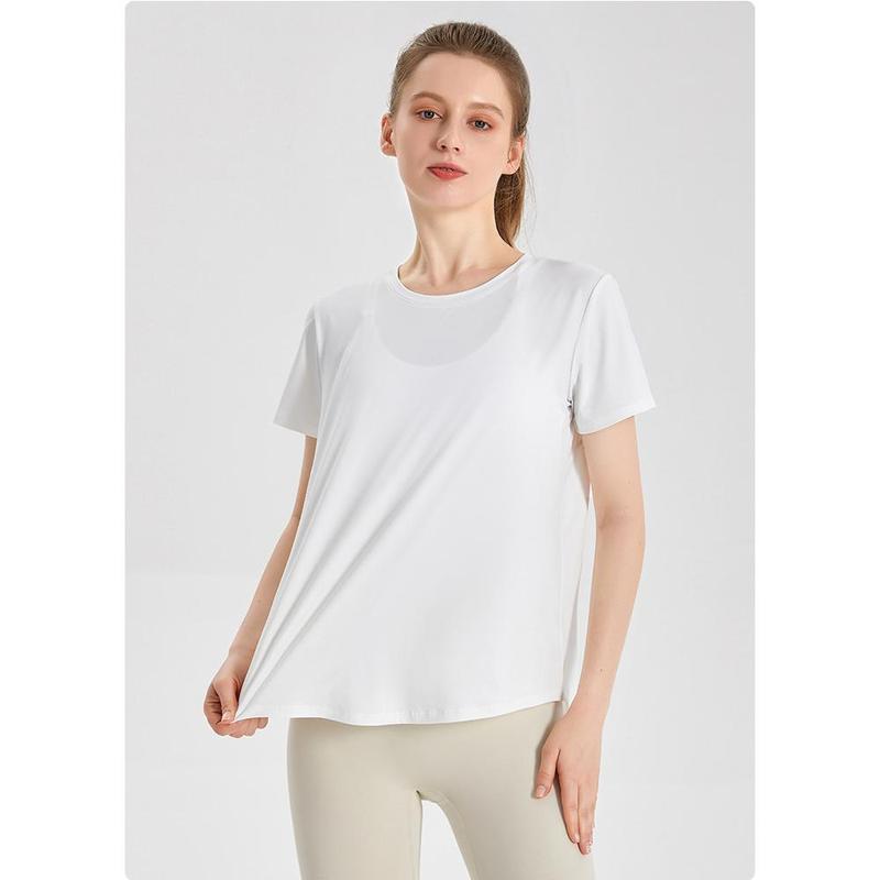 AKLOVER Kaos Olahraga Baju lengan Pendek Wanita Sport Gym Yoga T-shirt Oversize 3