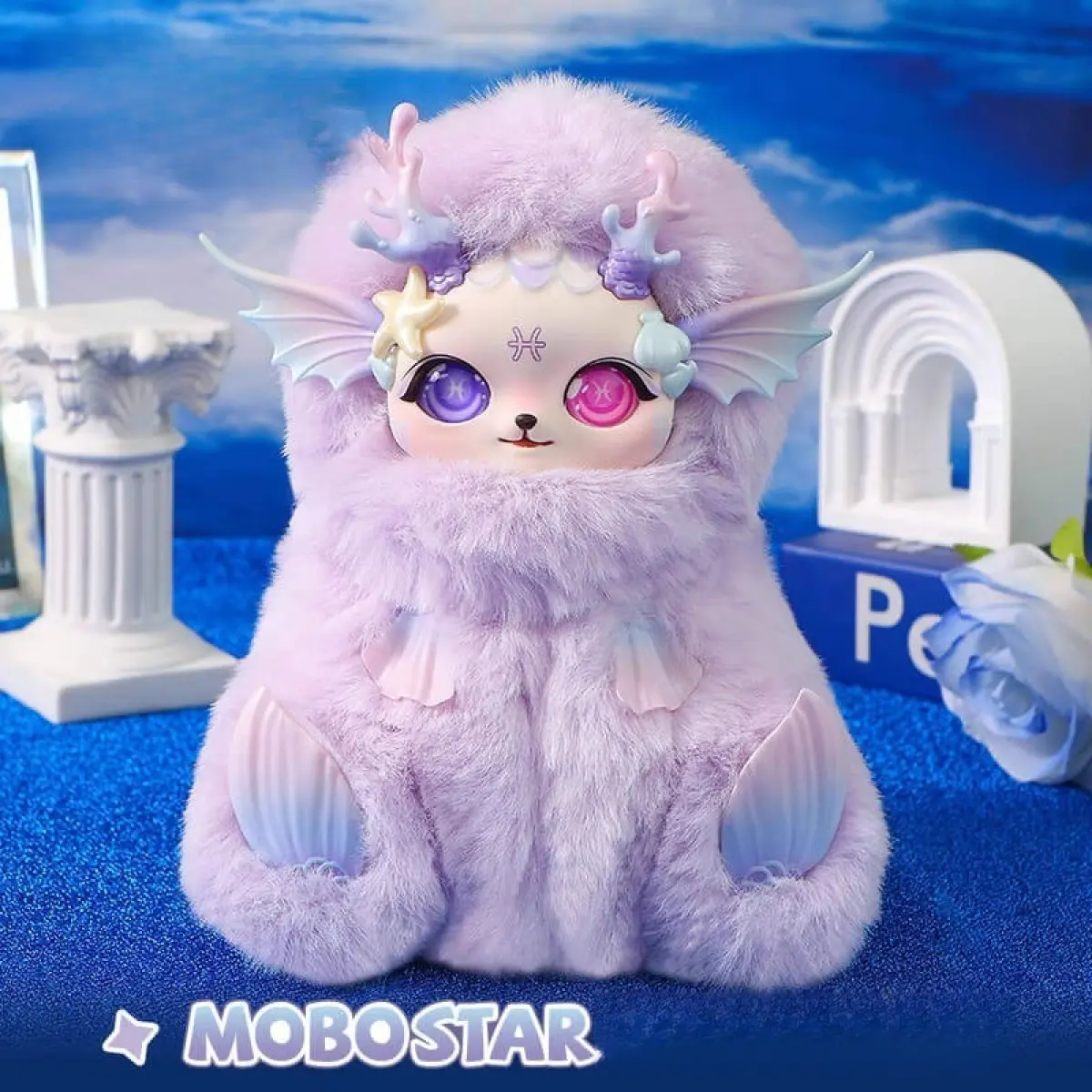 【GENUINE MOBOSTAR】Twelve Constellation V2 Series Starry Dew Blind Box Face Mask Removable And Replaceable Plush Doll 21cm Height Cute Plush Decoration Collectible Surprise Box