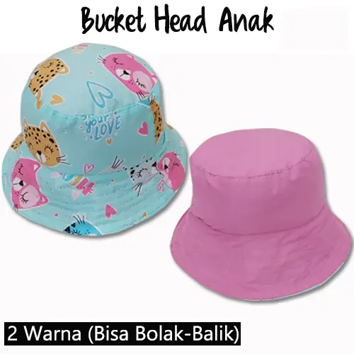 Topi Anak - Bucket Hat Anak [Tanpa Tali] 3