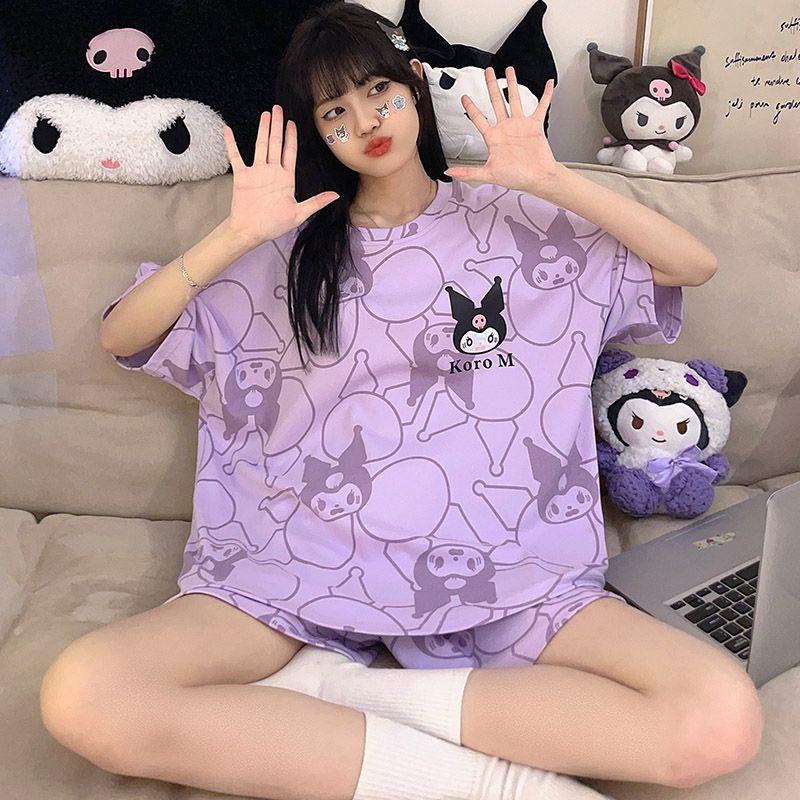 Đồ Ngủ Mùa Hè Cho Nữ, ngắn Tay, Quần Đùi, Ngoại Cỡ, Dáng Rộng Vừa Vặn, Thích Hợp Mặc Hàng Ngày, Bộ Đồ Mặc Nhà, Hàng Mới Về Năm 2025, Bán Chạy Tại Cửa Hàng 2
