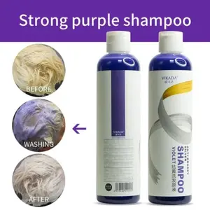 Shampoo Blonde Purplr Hair Bleaching For Silver Ash Removes Yellow Kuning Purple