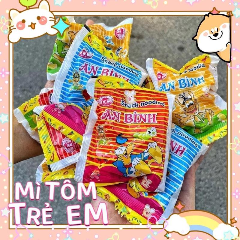 Bịch 50 Gói Mì Tôm Trẻ Em An Binh, Mì Ăn Liền Trẻ Em, Mì An Binh Tuổi Thơ - Food Miến mìtôm 1
