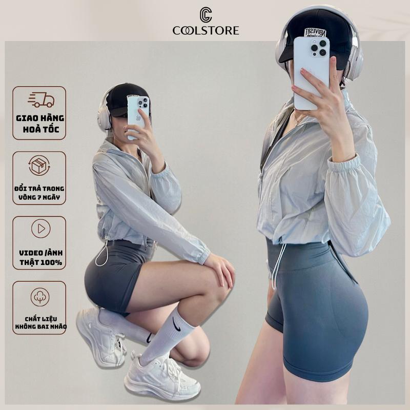 Áo Gió dù croptop thể thao năng động mùa thu đông mẫu mới  Chạy Xe Đạp Sport chạy bộ