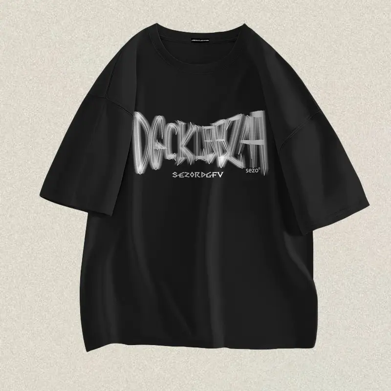 DECRAVE Kaos Kata Kata Keren | Baju Kaos Oversize Pria Distro Original 100% Ori Tebal | Atasan Baju Kaos Pria Wanita Unisex | Kaos Hitam Lengan Pendek Cotton Combed 24s