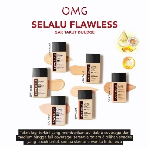 OMG Oh My Glam Coverlast Liquid Foundation 0