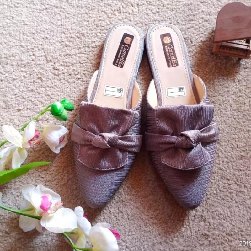 sepatu balet wanita motif bapau 1