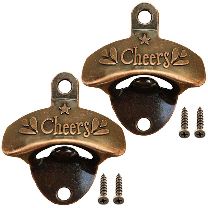 Metal Bottle Opener, 1 Count Wall Mounted Bottle Opener, Creative Opener, Kitchen Gadgets, Home Kitchen Accessories 3