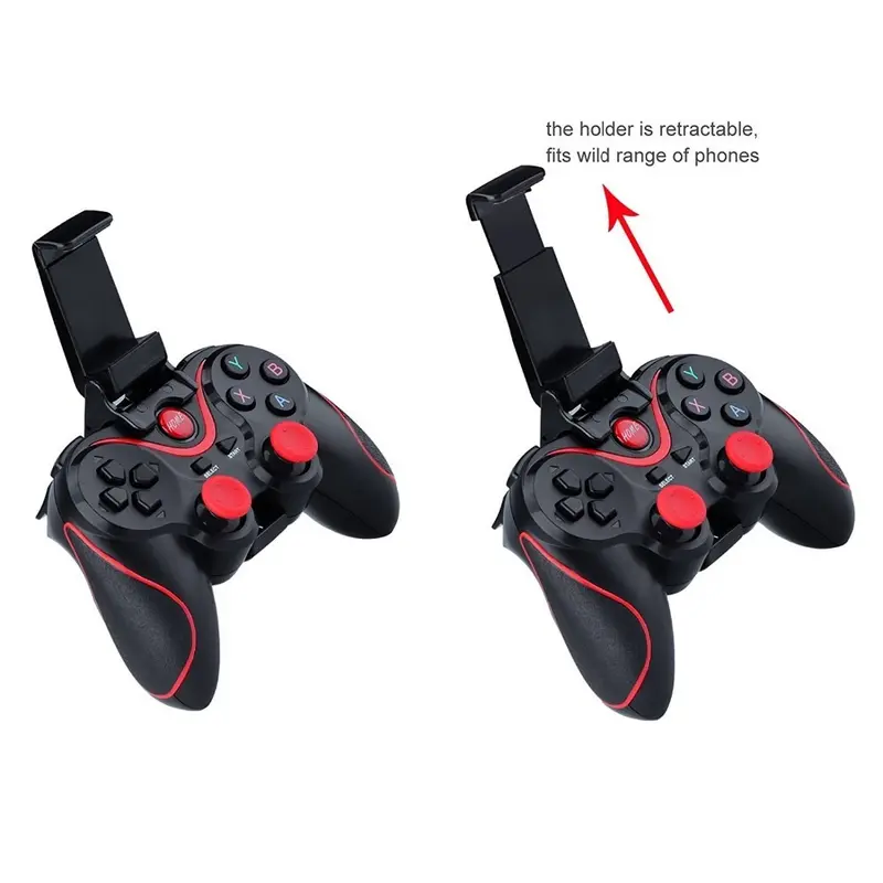 Gamepad X3 Bluetooth Wireless / Gamepade Gaming Bluetooth X3/ Joystick X3 Android Bluetooth/ Controller Hp Tablet Laptop Joystick/ Stik Gaming Game Bluetooth X3 Wireless/ Portable Gamepad Stik Bluetooth X3 Android Komputer PC Black Games 3