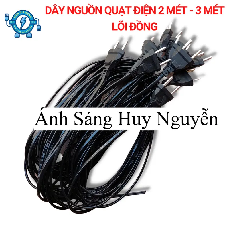 Dây nguồn quạt điện 220V 2m - Dây nguồn chất lượng cao 0
