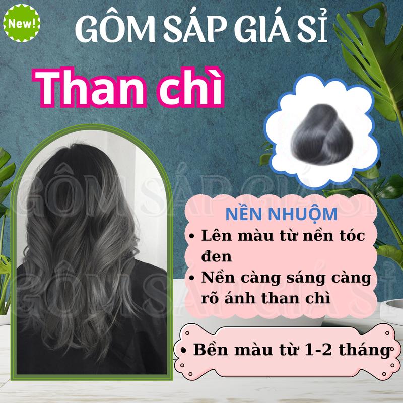 Thuốc Nhuộm Tóc Màu THAN CHÌ, XÁM THAN, XÁM KHÓI, MIX KHÓI, màu nhuộm hottrend