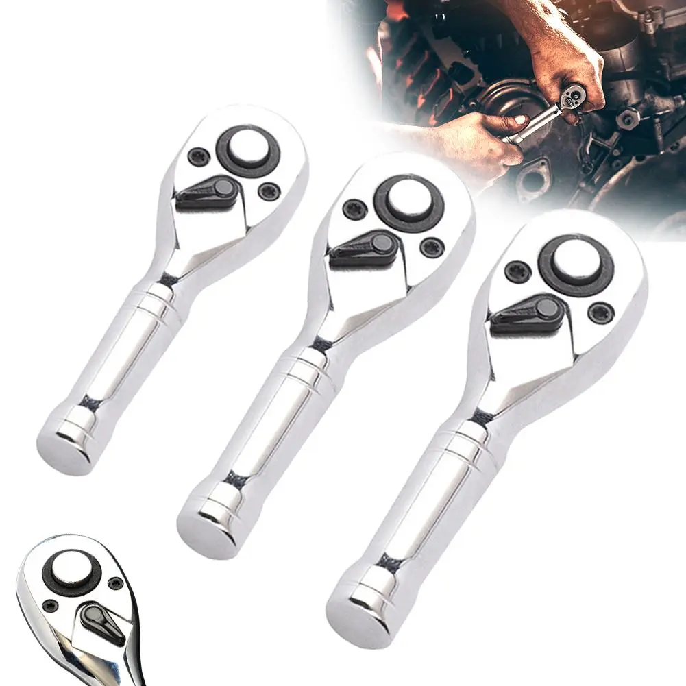 Sepana Ratchet, 72 Gigi, Pemegang Pendek, Set Ratchet Stubby Pemacu, Tersedia dalam 3 / 4 Inci, 1 / 8 Inci, dan 1 / 3 Inci, Q7Q5