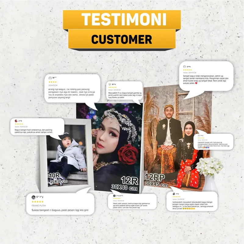 [Anugerah Printshop] Cetak Foto Tempel Dinding Jumbo 60x90 CM | Wedding Gate| Keluarga| Wisuda|  Wedding| Hadiah Unik| Dipasang di Dinding dekorasi bukan musiman prakarya bingkai foto cetak  foto 6