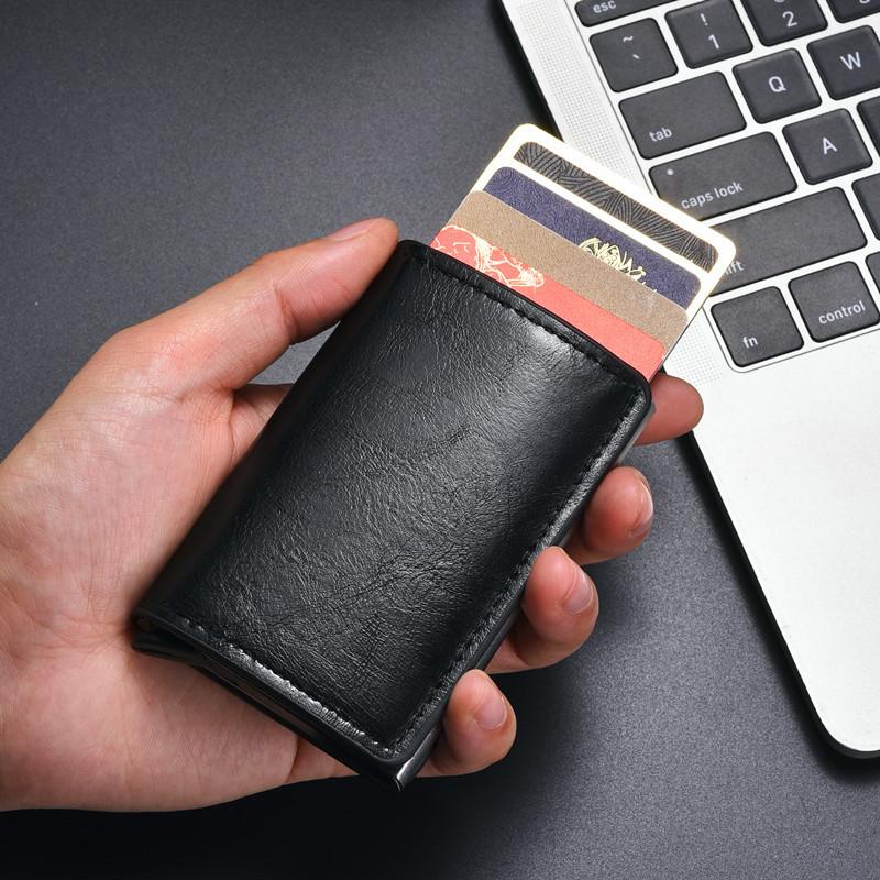 Product Introduction of Lightweight anti-theft and anti-magnetic metal card case, business aluminum alloy card case, card holder bag for men 3