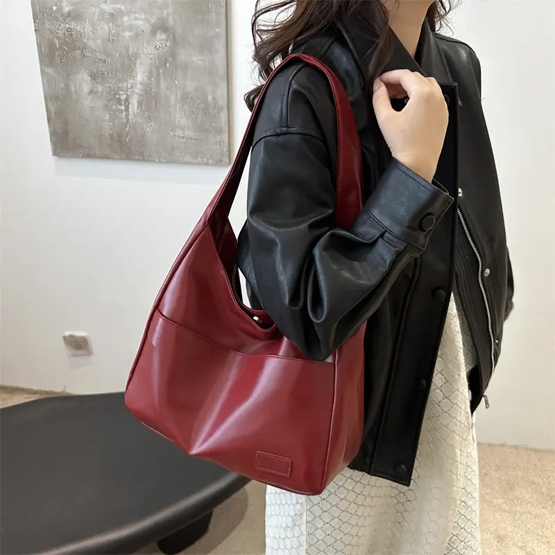 Cross-border Large Capacity Retro Bag for Women, High-end Versatile Tote Bag for Work, Commuting, Casual Shoulder Bag, Direct Source Goods