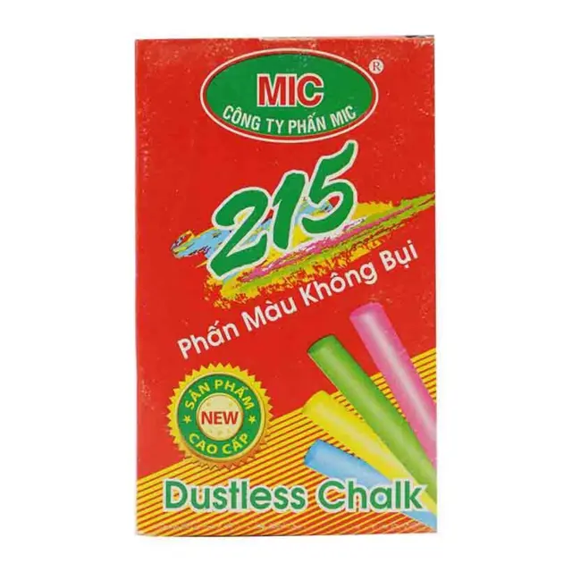 Phấn Mic viết bảng không bụi, phấn trắng phấn màu viết bảng 2