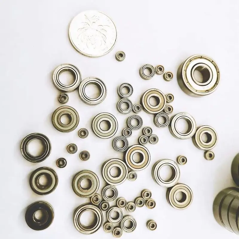 Vòng bi thu nhỏ, Cỡ Nhỏ Đường kính trong tốc độ cao, 608zz, Kích thước vòng bi: 1mm, 2mm, 3mm, 4mm, 5mm, 6mm, 7mm, 8mm, 9mm 6