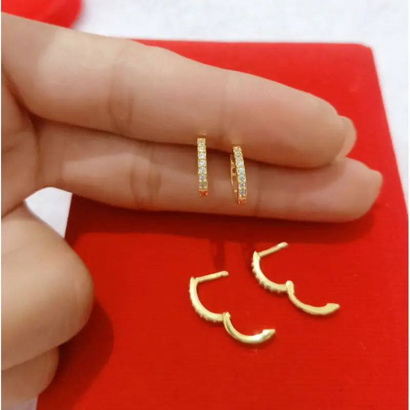 ANTING JEPIT ANAK DAN DEWASA PERAK 925 LAPIS MAS TERLARIS
