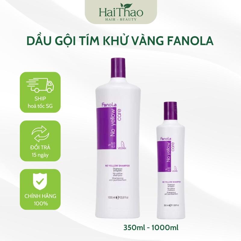  KHỬ VÀNG FANOLA - DẦU GỘI TÍM KHỬ VÀNG CHO TÓC TẨY 350ML - 1000ML 