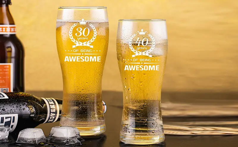 Product Introduction of Joymaking Personalised Pint Glass 15oz for Men's 50th Birthday Gifts 5
